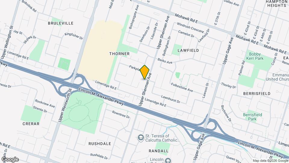 1068 Upper Sherman Ave Map and Location Details