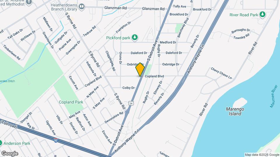 4114 S Detroit Ave Map and Location Details