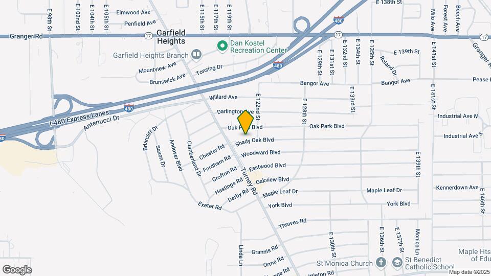 12025 Shady Oak Blvd Map and Location Details