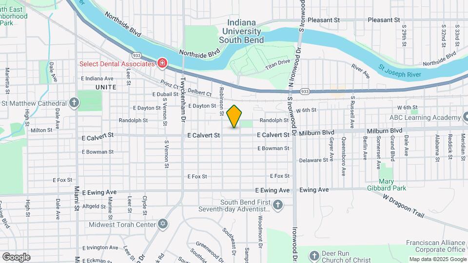 1725 E Calvert St Map and Location Details