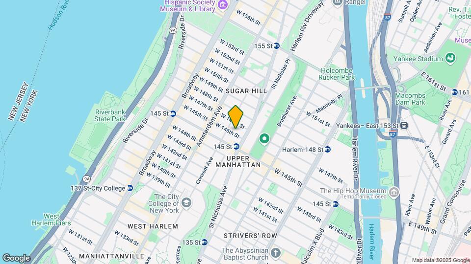 421 W 146th St Map and Location Details