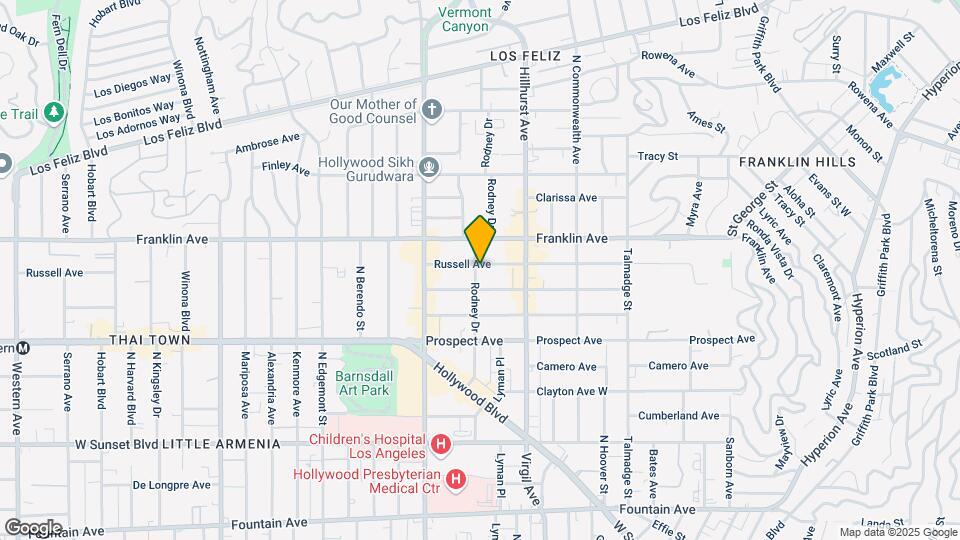 4554 Russell Ave Map and Location Details
