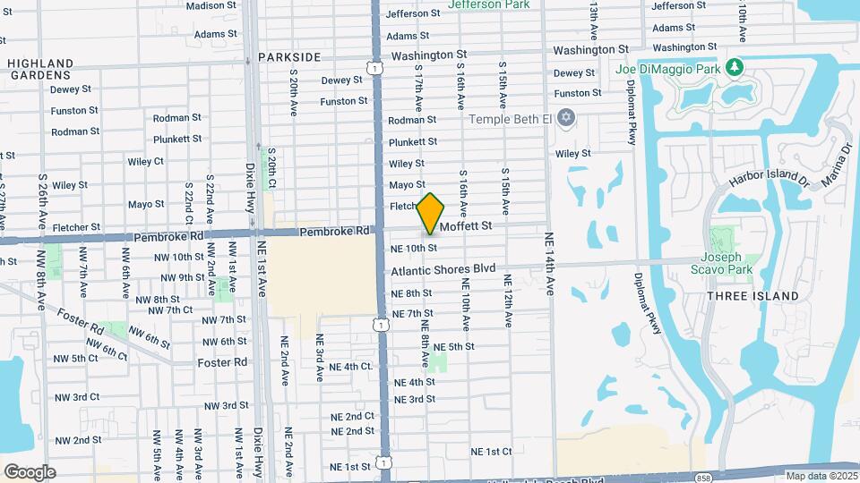 801 NE 10th St Map and Location Details