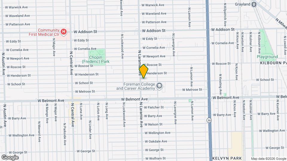 5154 W School St, Unit Apt G Mapa y Detalles de la Ubicación
