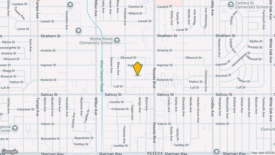 18601 Keswick St, Unit B Map and Location Details