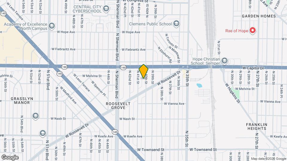 3915 N 40th St Map and Location Details