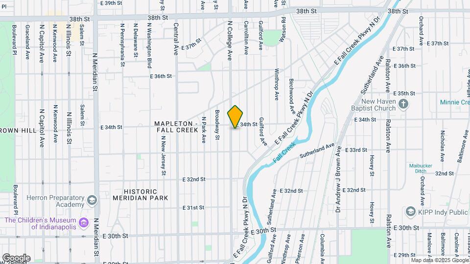 3353 N College Ave Map and Location Details