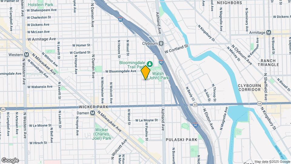 1737 N Paulina St, Unit # 0206 Mapa y Detalles de la Ubicación