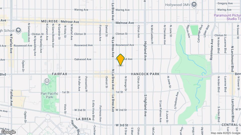 326 1/2 N Sycamore Ave Map and Location Details