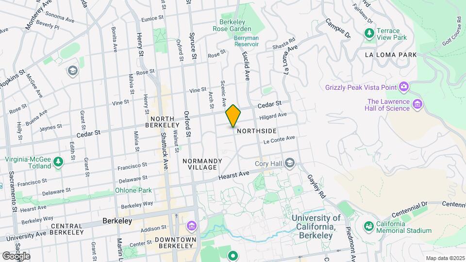 1689 Scenic Ave Map and Location Details