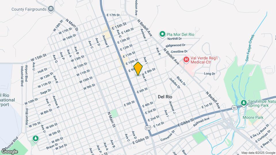 603 E 8th St Map and Location Details
