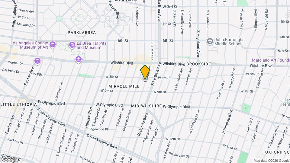 825 S Detroit St Map and Location Details