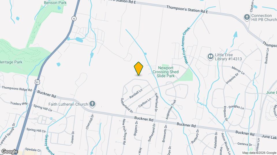 2735 Sutherland Dr Mapa y Detalles de la Ubicación