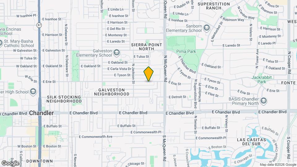 899 E Erie St Map and Location Details