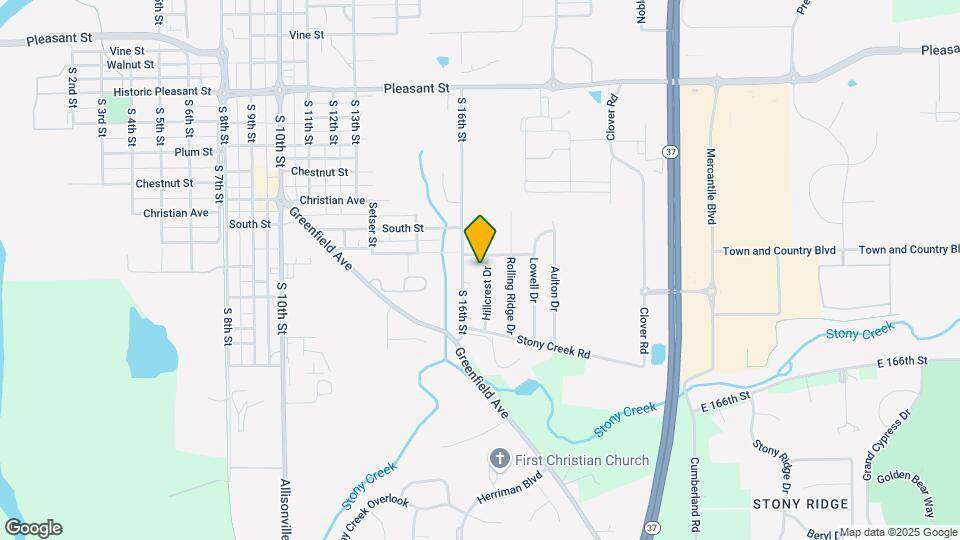 1433 Hillcrest Dr Map and Location Details
