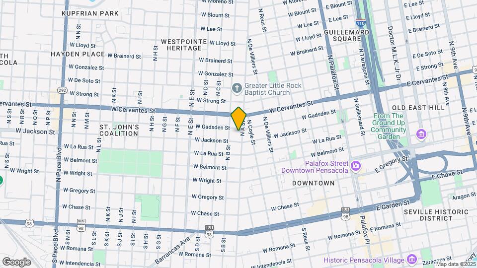615 N A St Map and Location Details