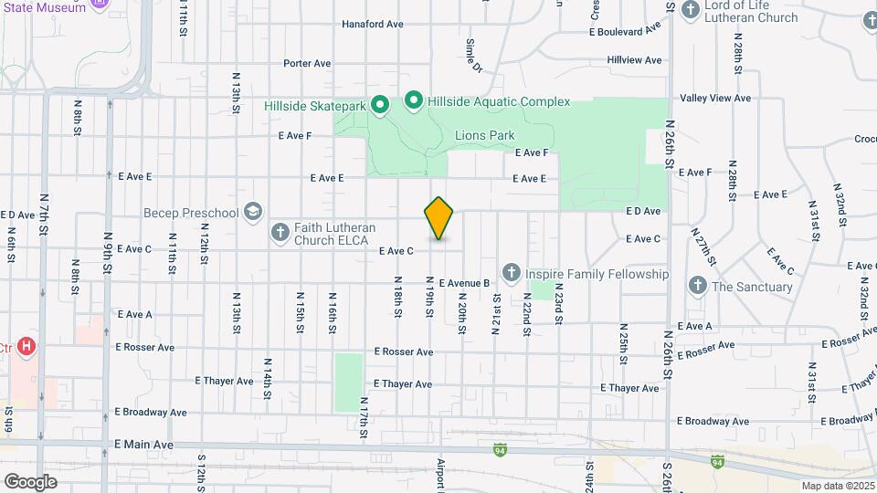 701 N 19th St Map and Location Details