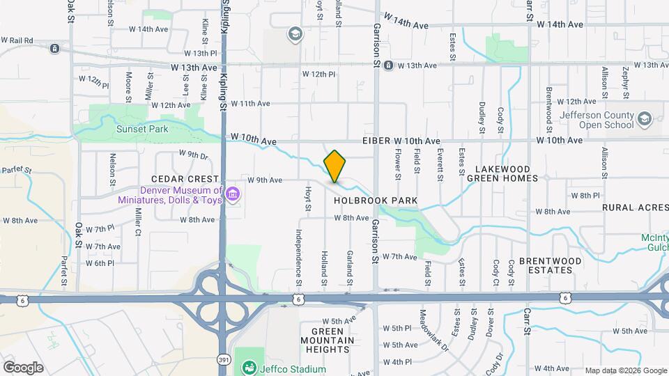 9365 W 9th Ave Map and Location Details