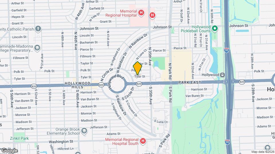 3709 Tyler St Map and Location Details