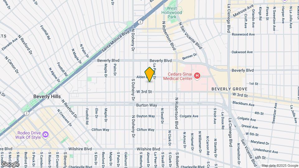 128 S Almont Dr Map and Location Details