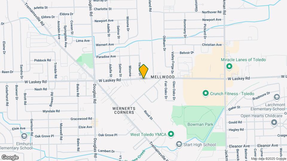2209 W Laskey Rd Map and Location Details