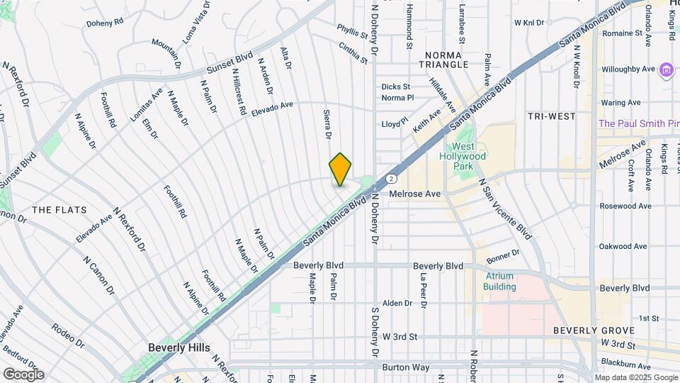 506 N Sierra Dr, Unit Guest House Map and Location Details