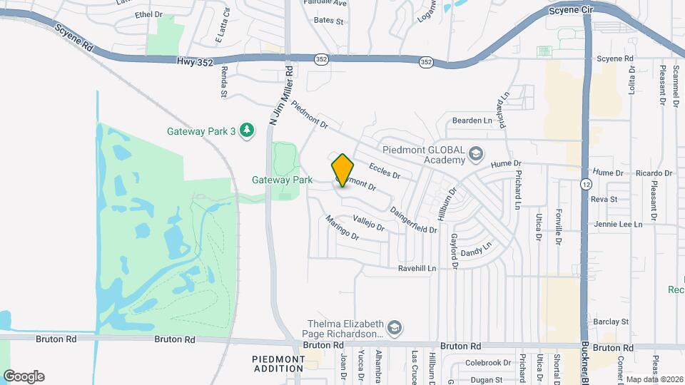 7323 Daingerfield Dr Map and Location Details