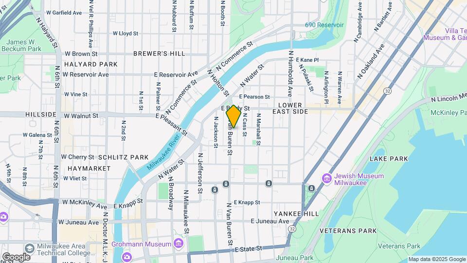 1636 N Van Buren St Map and Location Details