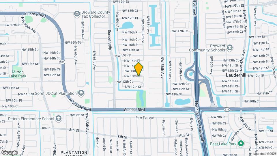 5820 NW 13th St Map and Location Details