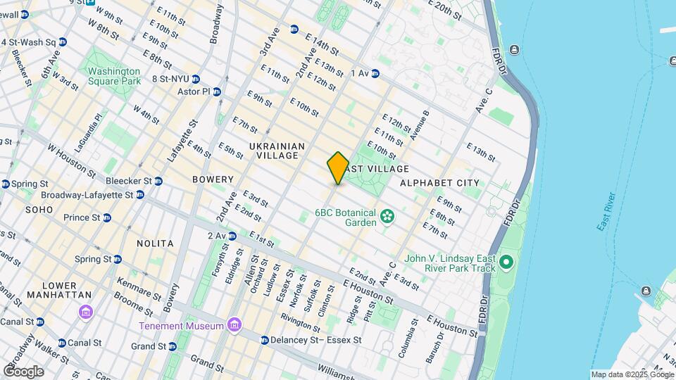 94-96 Avenue A Mapa y Detalles de la Ubicación