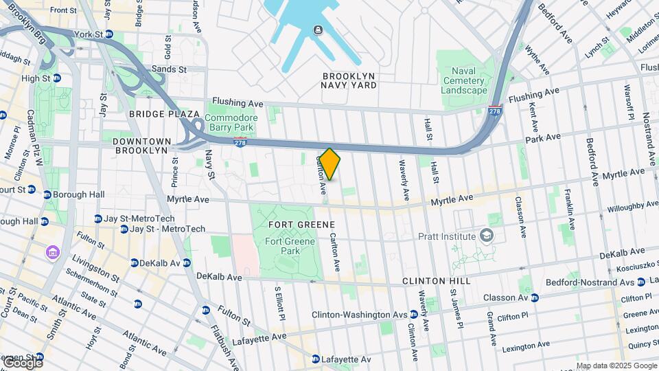 117 Carlton Ave Mapa y Detalles de la Ubicación