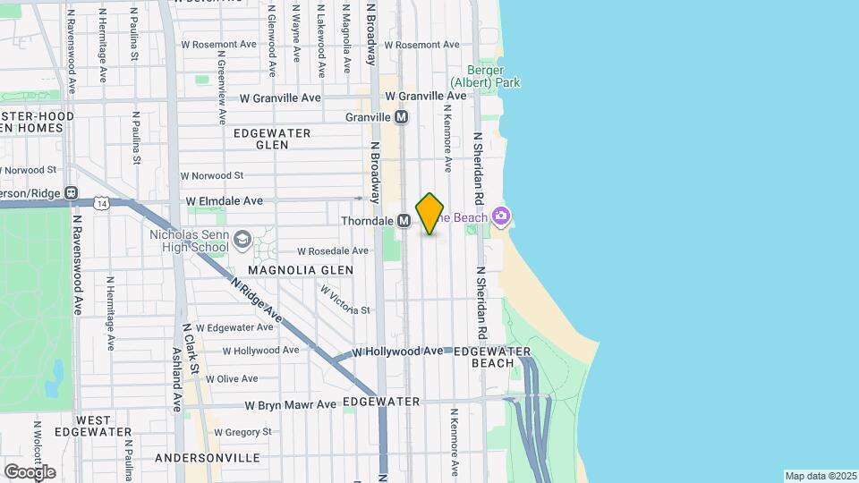 5909 N Winthrop Ave Map and Location Details