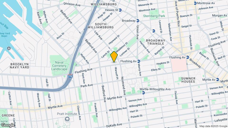 515 Flushing Ave Map and Location Details
