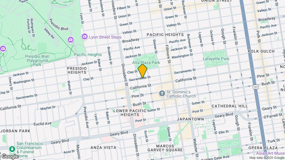 2715 Sacramento St Map and Location Details