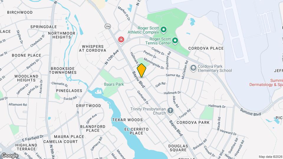 3760 Bayou Blvd Map and Location Details
