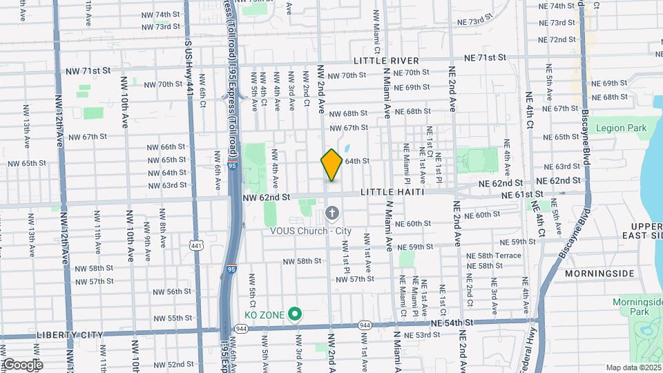 6223 NW 2nd Ave Map and Location Details