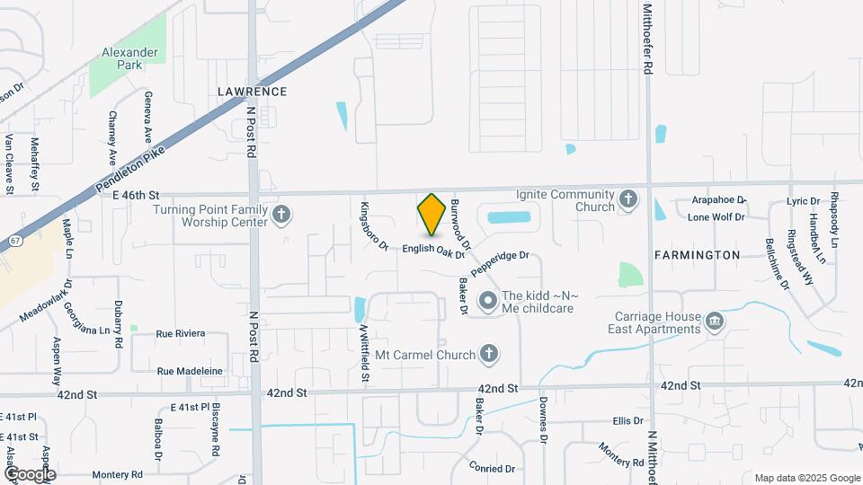 9444 English Oak Dr Map and Location Details