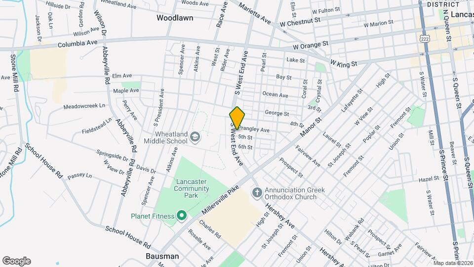 437 S West End Ave Map and Location Details