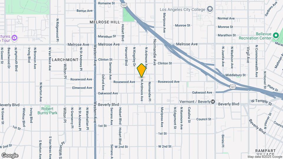 463 N Ardmore Ave Map and Location Details