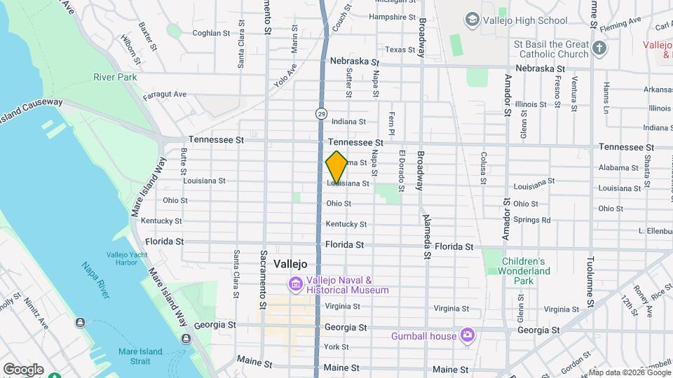 725 Louisiana St Mapa y Detalles de la Ubicación