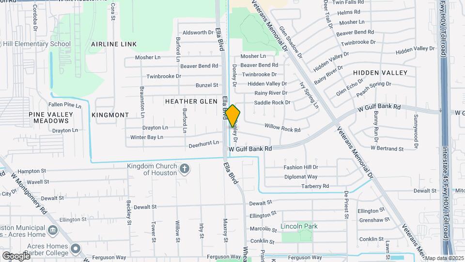 8803 Donley Dr Map and Location Details