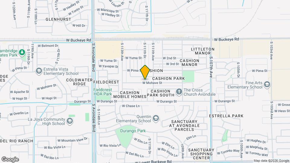 11128 W Mohave St Mapa y Detalles de la Ubicación