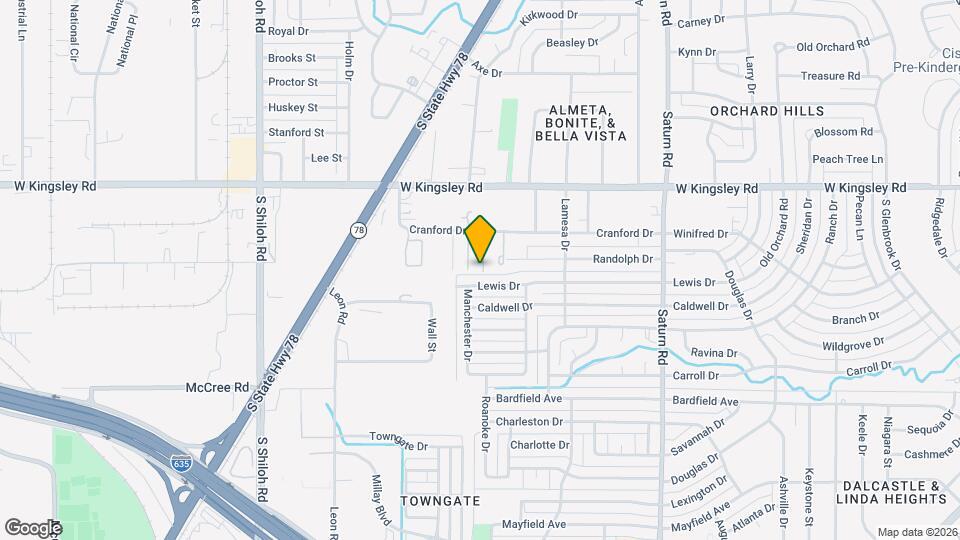 1926 Cranford Dr Map and Location Details