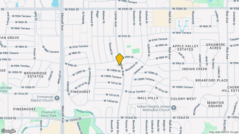 9924 Lamar Ave Map and Location Details