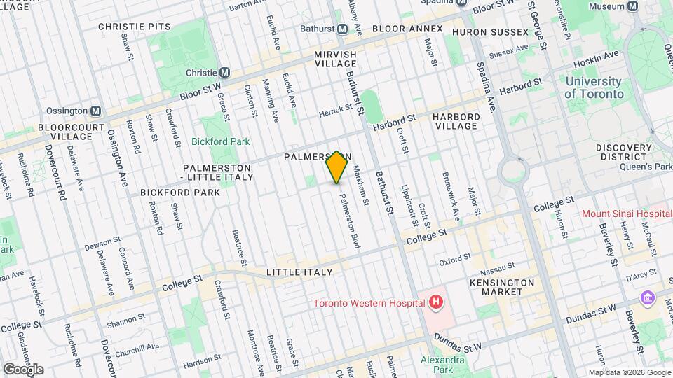 390 Palmerston Blvd Map and Location Details