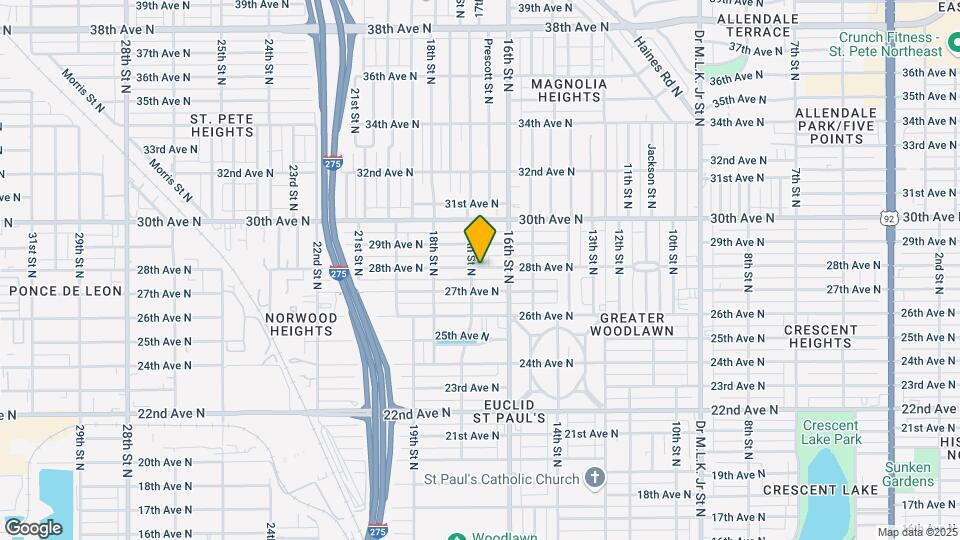 1650 28th Ave N Map and Location Details