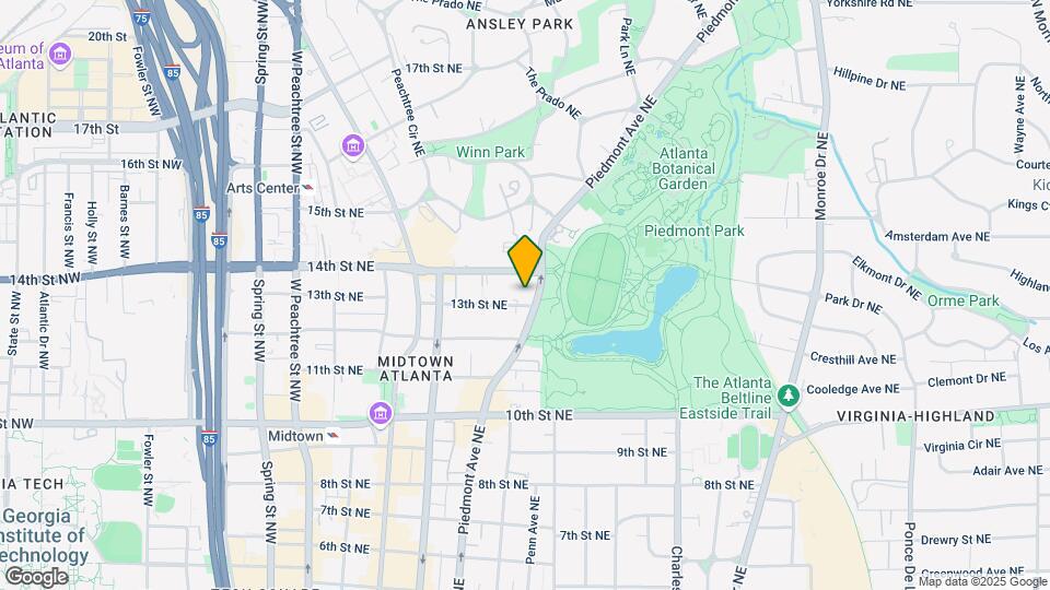 1130 Piedmont Ave NE Map and Location Details