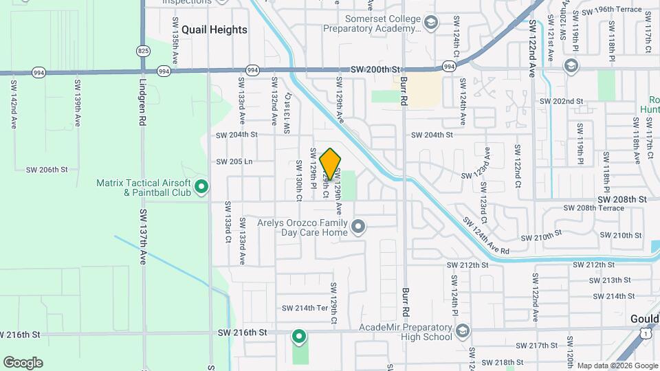 20789 SW 129th Ct Map and Location Details