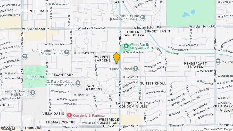 3452 N 67th Dr Mapa y Detalles de la Ubicación