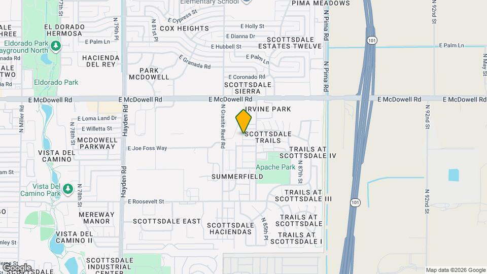 1346 N 85th Pl Map and Location Details